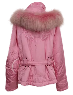 SP Kitzbühel Sportalm Vintage Damen Skijacke mit Kunstpelz roserot/pink Größe 42 - Bild 2
