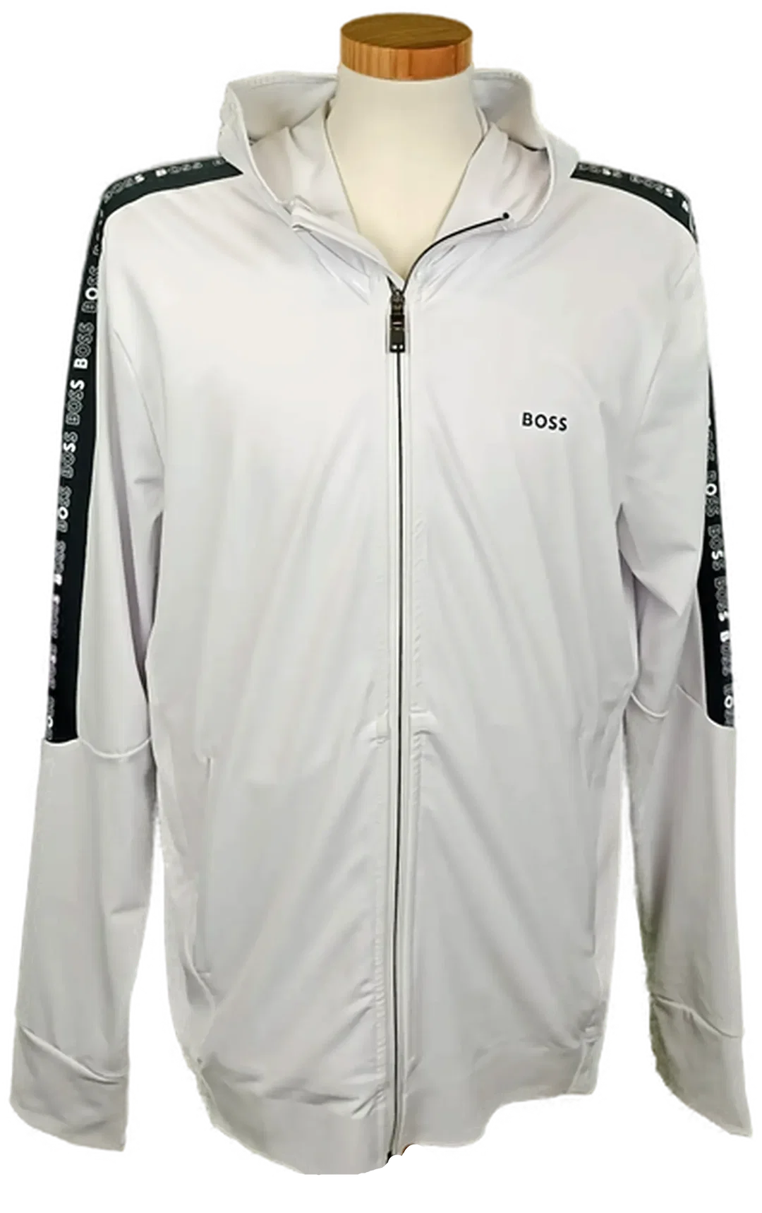 Boss Herren Reisverschlusshoodie weiß Gr. XL - Bild 1