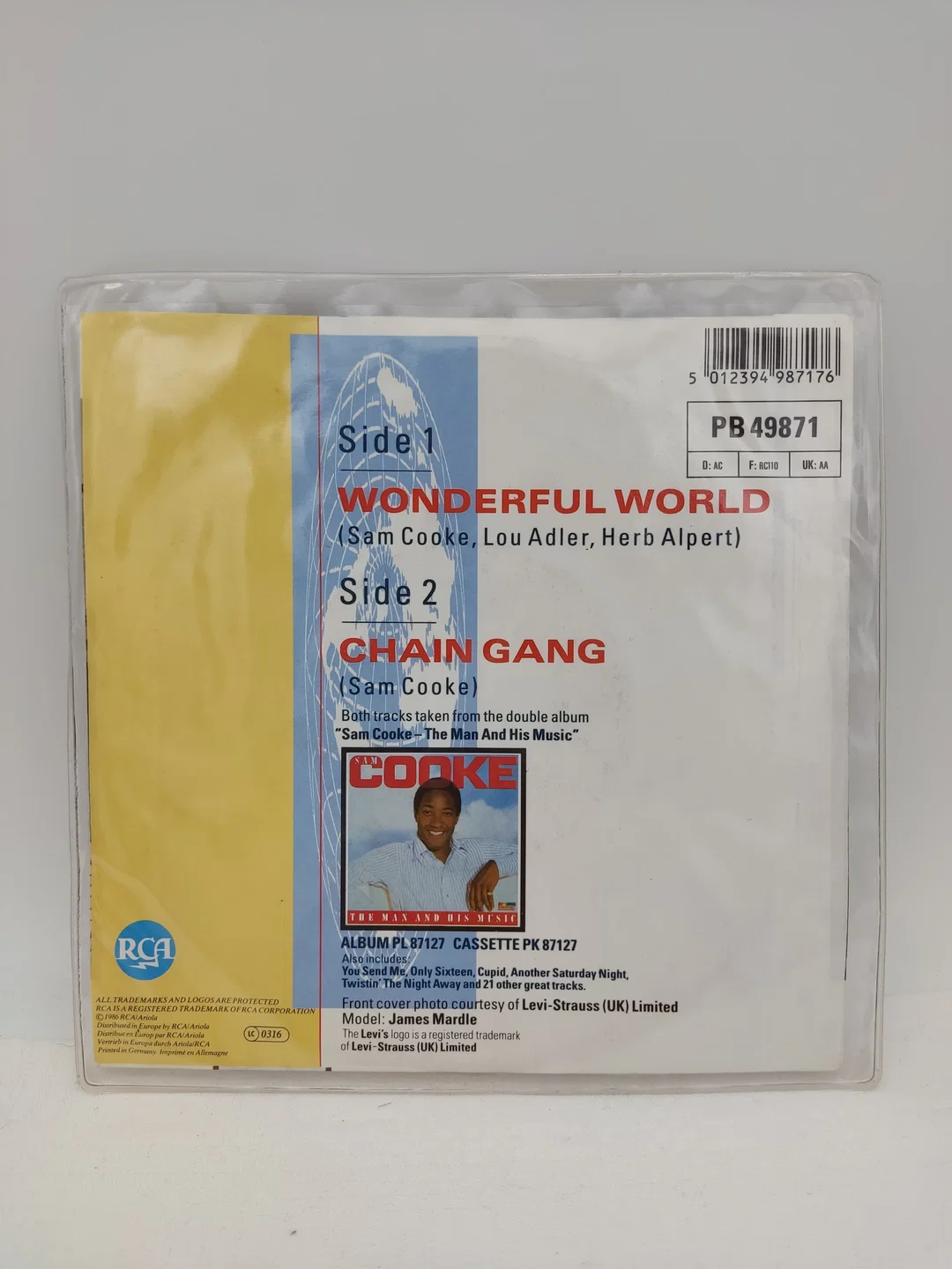 Single-Langspielplatte - Sam Cooke - Wonderful World  – Bild 2