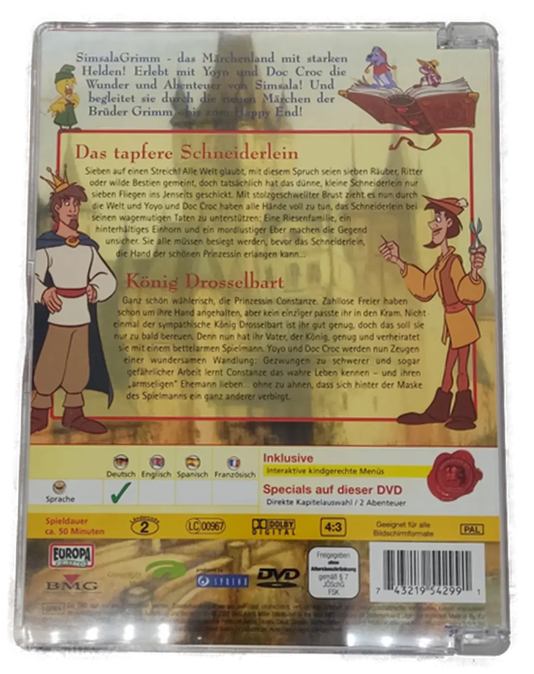 DVD Simsala Grimm -Das tapfere Schneiderlein & König Drosselbart  – Bild 3