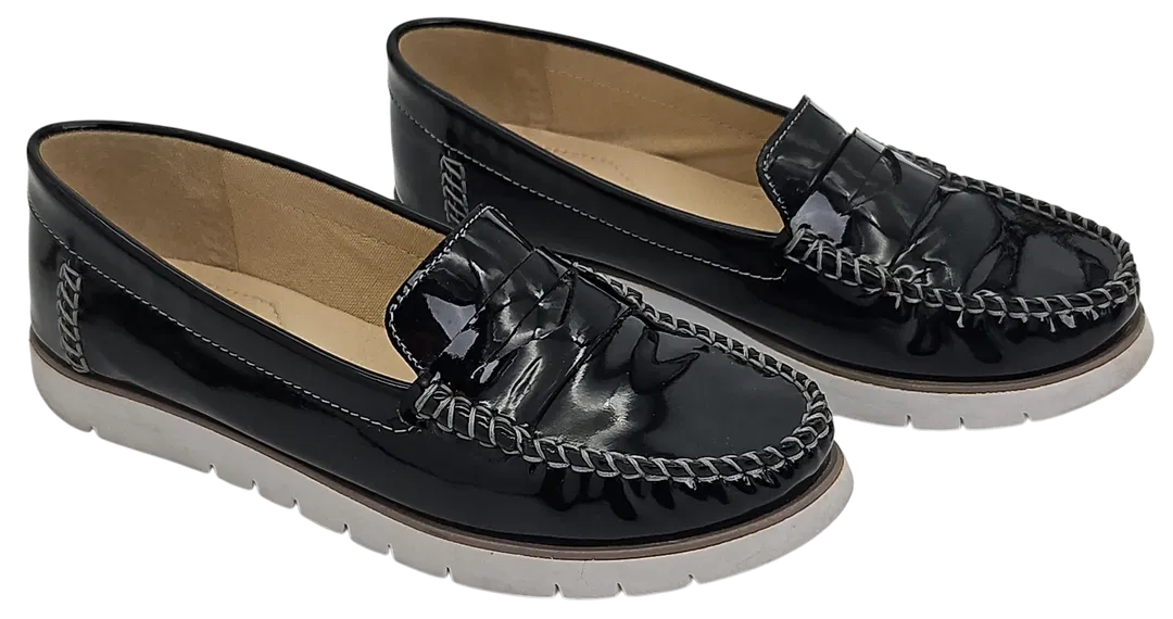 GEOX Respira Damen Mokassins, schwarz - Gr. 39 - Bild 4