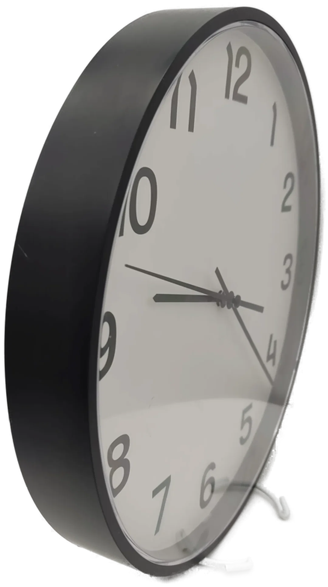 IKEA Pluttis Wanduhr Weiß/Schwarz | Ohne Batterie – Bild 3