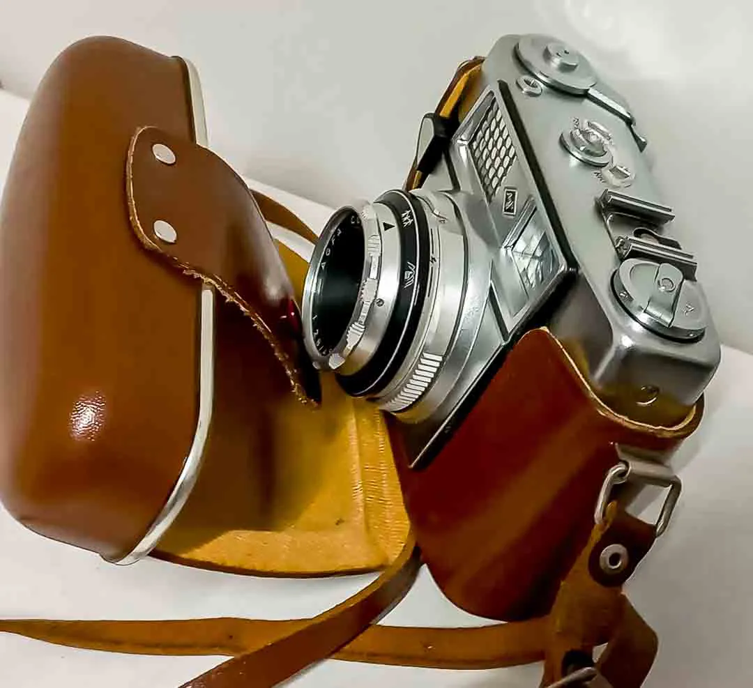 Agfa Optima Ia Kamera – Die erste Programmautomatik mit Lederbereitschaftstasche - Bild 1