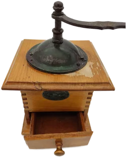 Holz-Getreidemühle von Zassenhaus| Vintage-Schatz – Vorschau 3