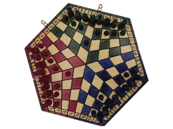 Schach aus Holz für 3 Personen - Bild 2