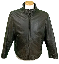 Hugo Boss Herrenlederjacke schwarz Gr. 50 – Vorschau 1