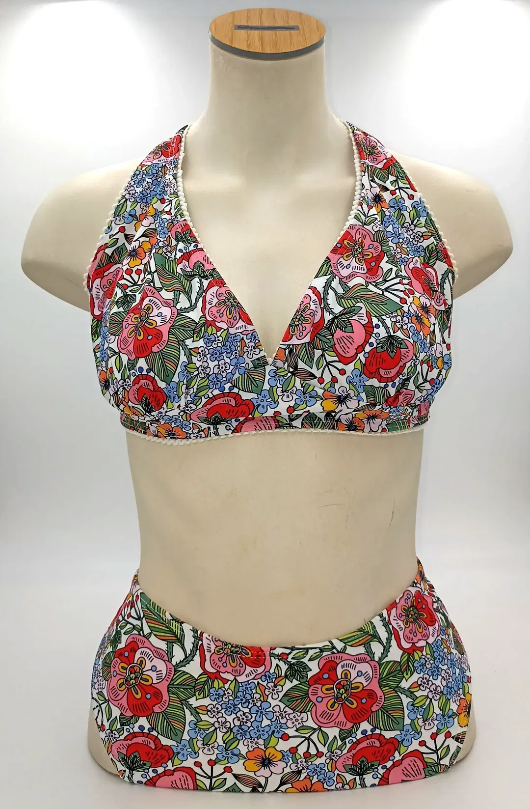 Bikini mit floralem Muster Gr. 2XL - Bild 1