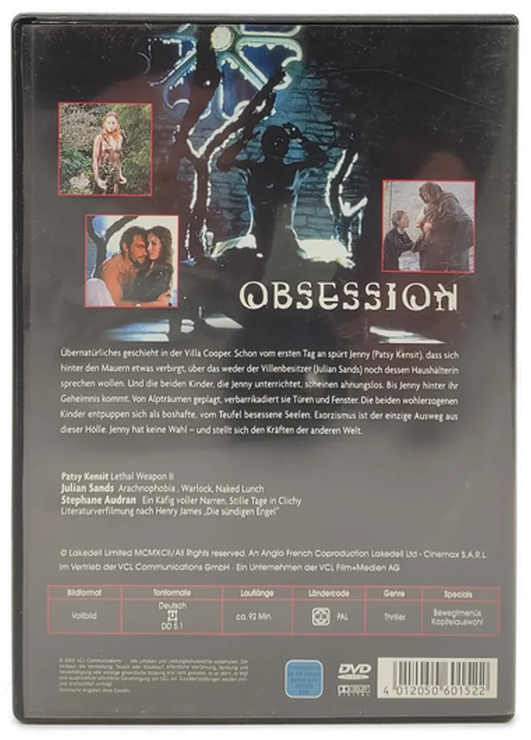 DVD "Obsession" mit Patsy Kensit und Julian Sands – Bild 2