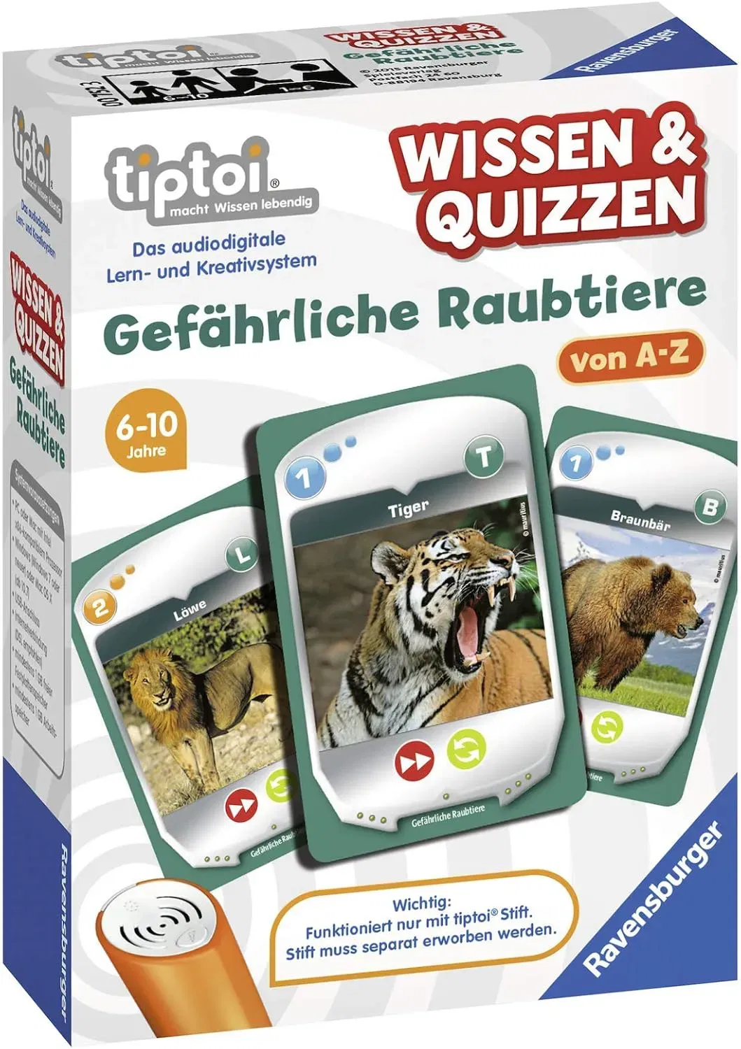 Tiptoi Wissen & Quizzen – Gefährliche Raubtiere von Ravensburger  - Bild 4