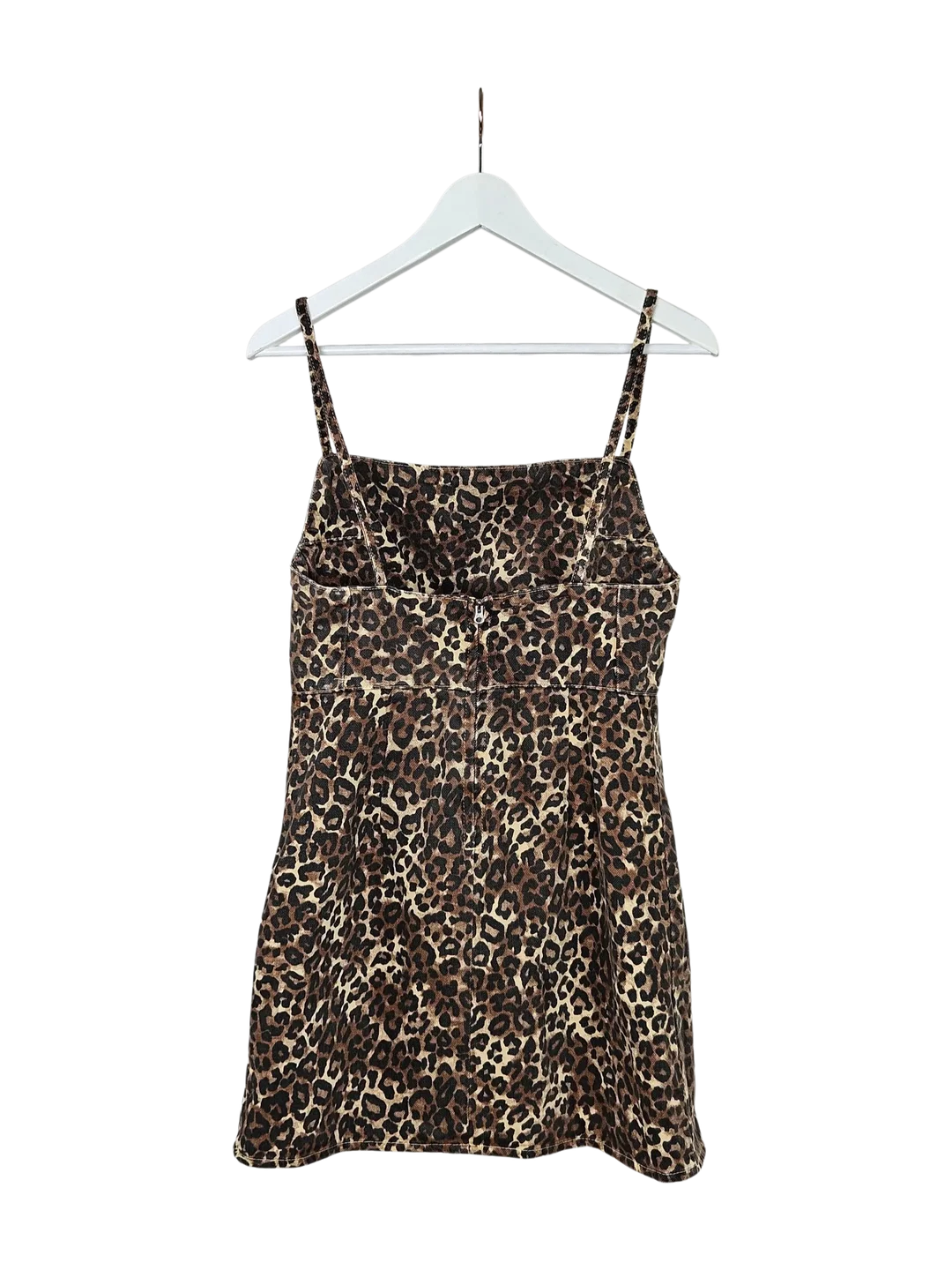 ZARA Damen Minikleid, braun Animal Print - Gr. M / 38 – Bild 2