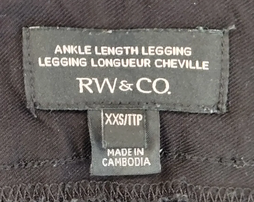 RW & CO. Damen Leggins knöchellang schwarz Gr. XXS – Bild 3