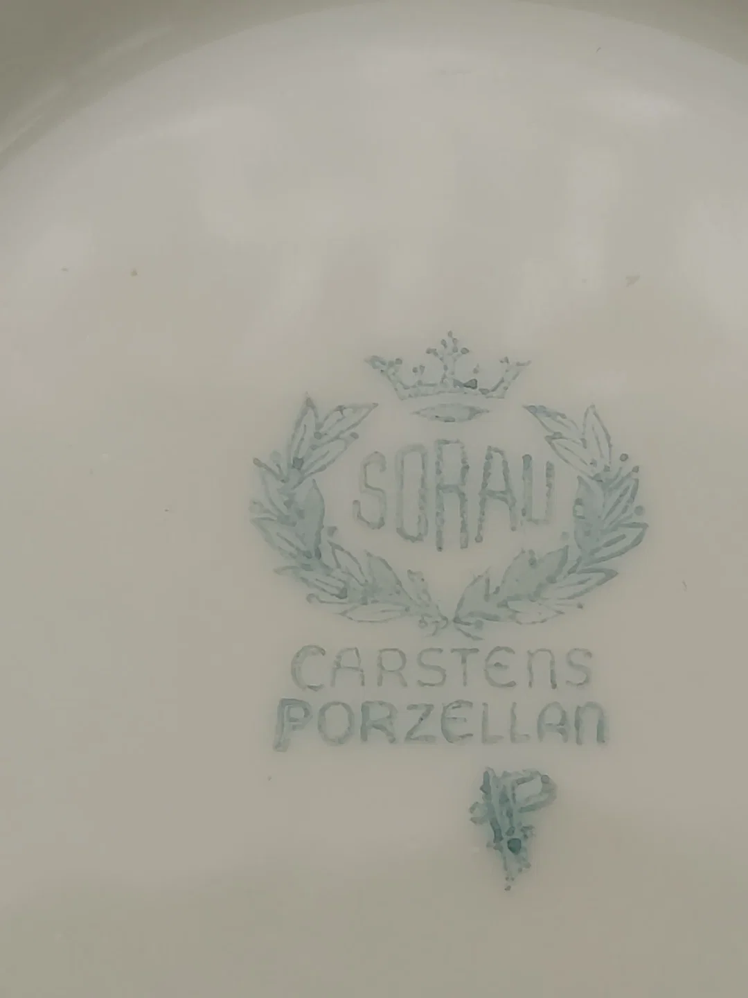 Sorau Carstens Porzellan, Set (Vase und Schale) Blumendekor Vintage – Bild 3