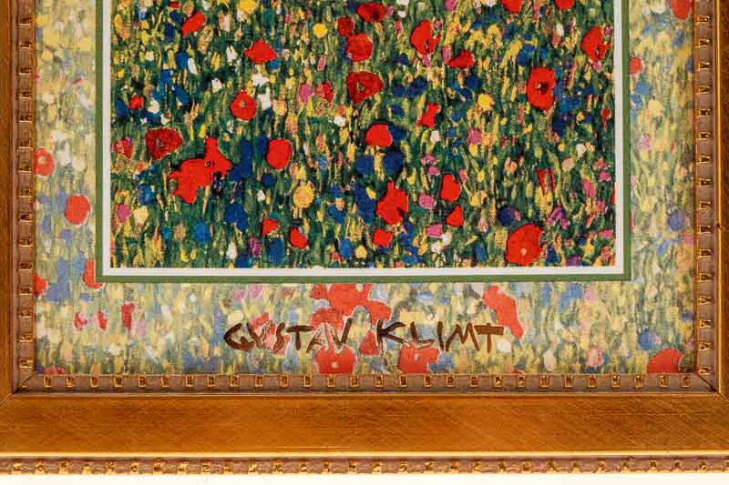 Gustav Klimt Mohnfeld "Goebel" – Bild 3
