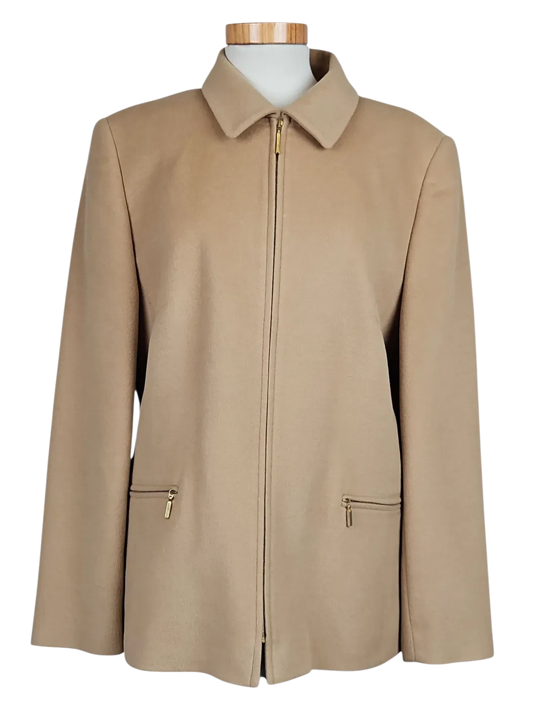 BASLER Vintage Damen Wolljacke, beige - Gr. L - Bild 4