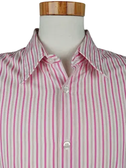 Hugo Boss Herren Kurzarmhemd, weiß/rosa - Gr. L - Bild 4