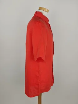 Givn Herren Leinenhemd orange - M / 48 - Bild 2
