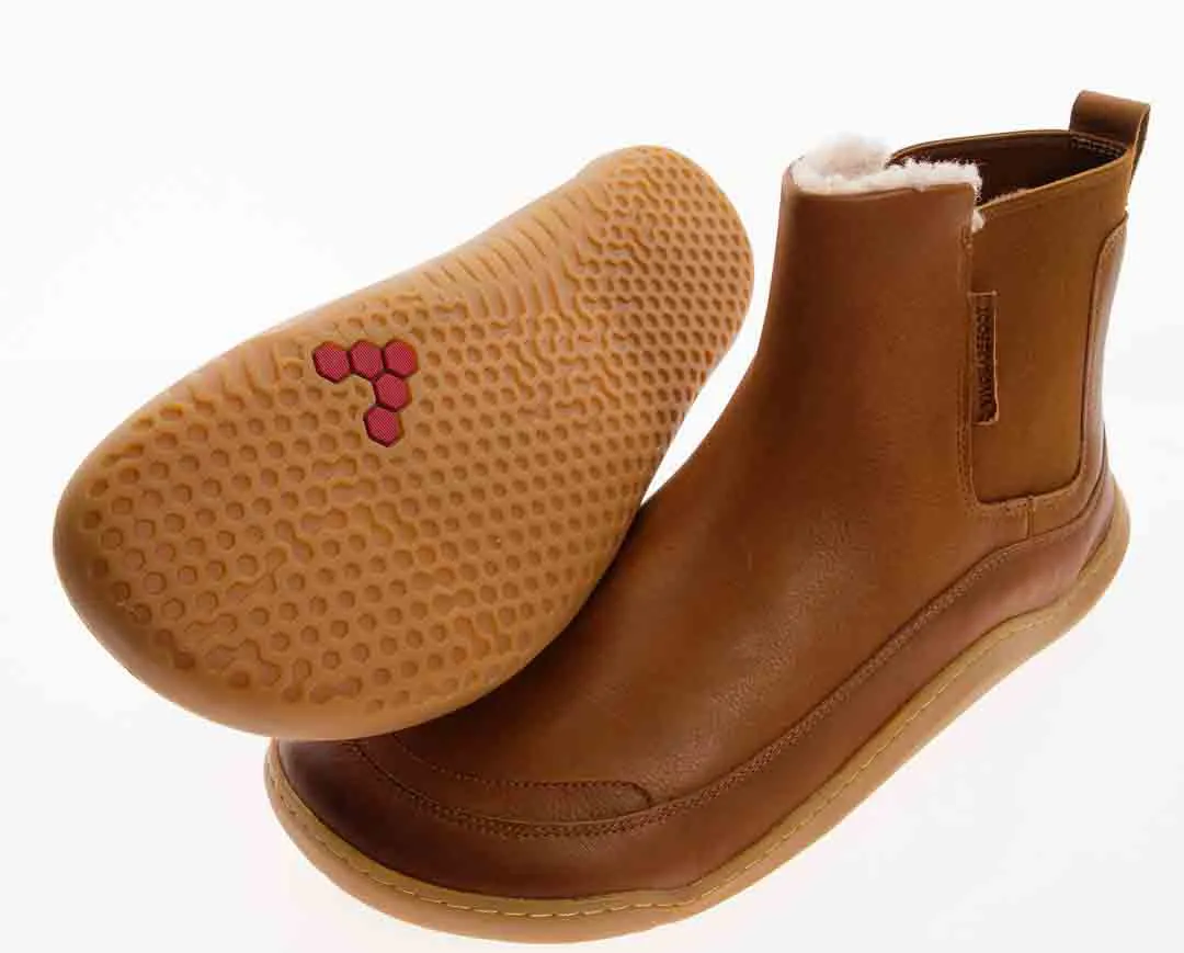 VIVOBAREFOOT Gobi Chelsea Boot Vegane Herren-Winterschuhe in karamellbraun, Größe 46 – Bild 3