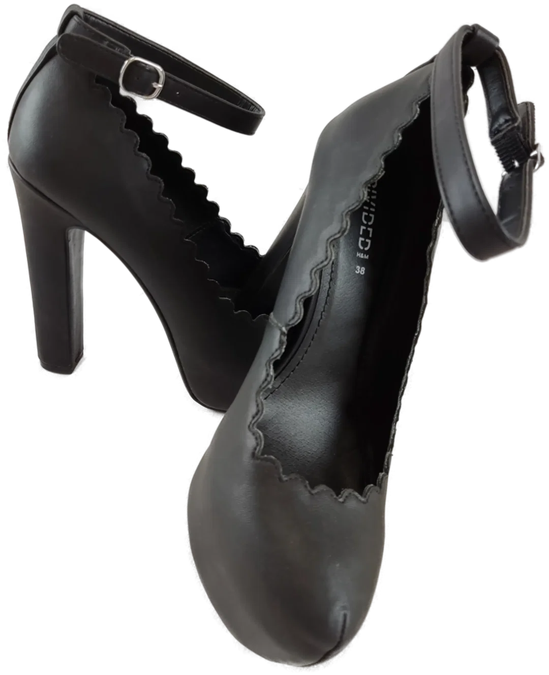 Schwarze Plateau High Heels  – Bild 2