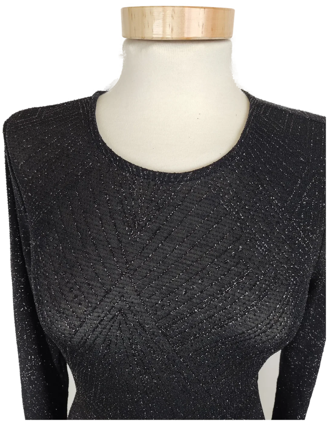 H&M Damen Kleid schwarz Gr. 38 – Bild 3