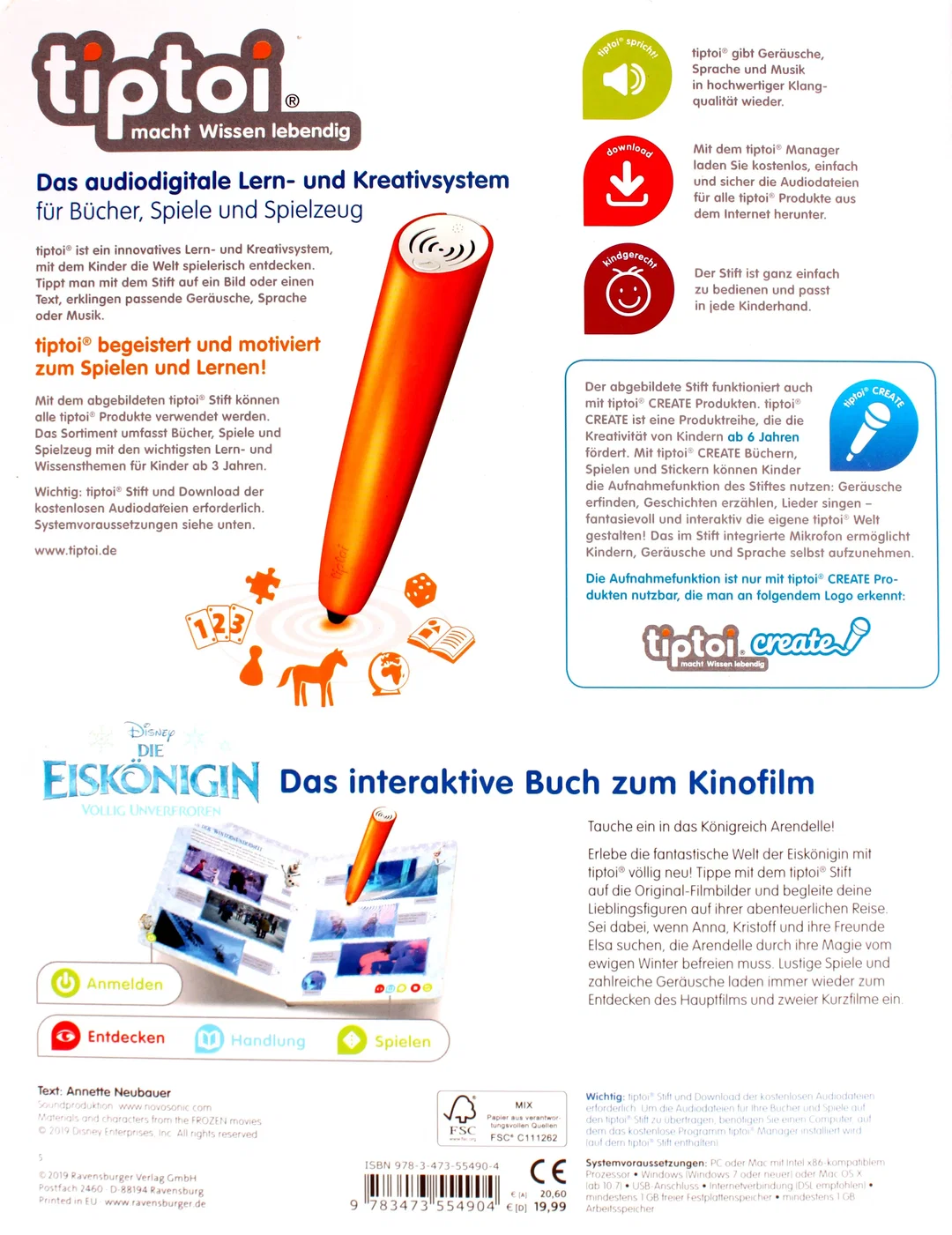 Tiptoi Buch – Disney Die Eiskönigin: Völlig Unverfroren von Ravensburger   – Bild 2