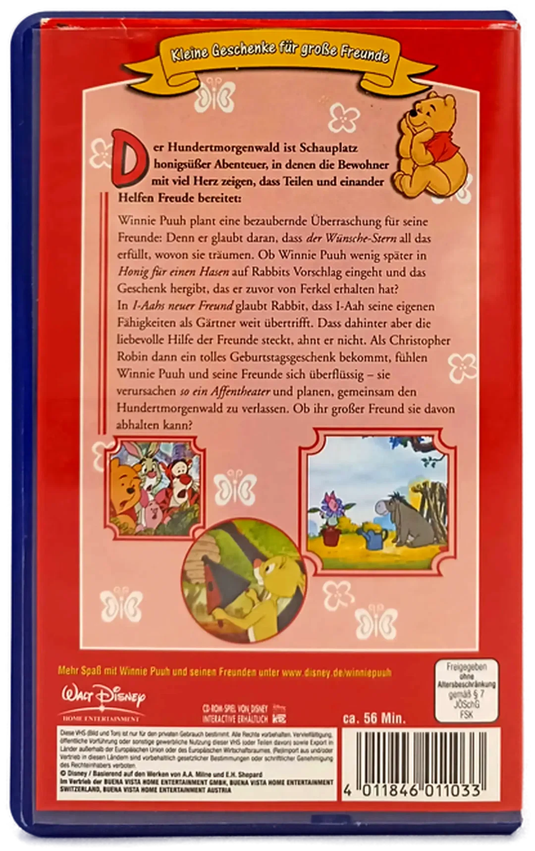 VHS "Winnie Puuh - Honigsüsse Abenteuer Vol.2" – Bild 2