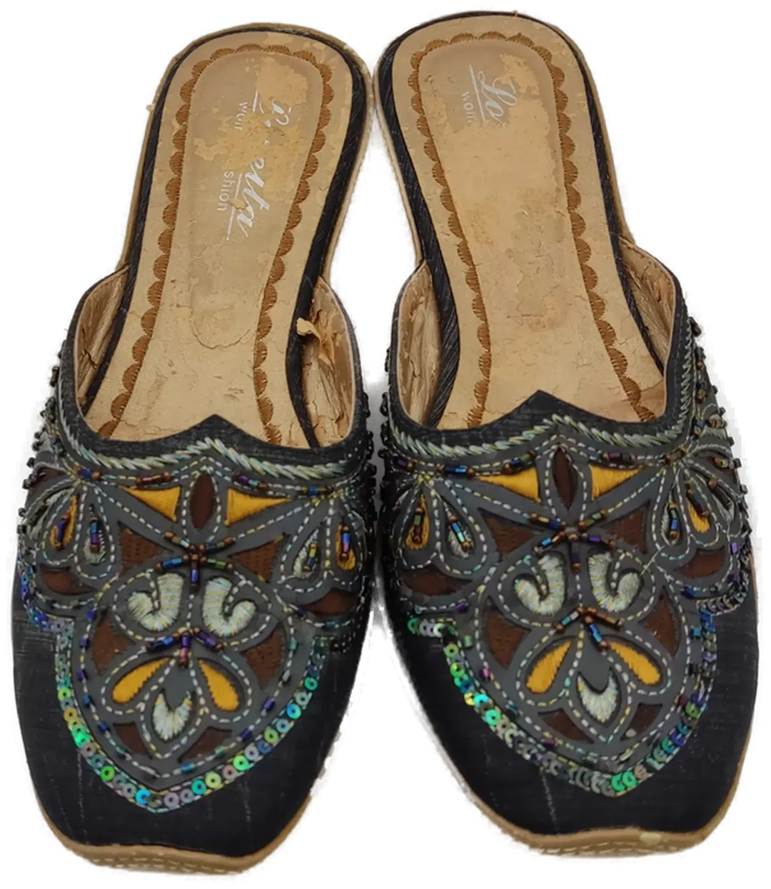 Damenschuhe Pantoletten orientalisch gemustert - Gr..39 - Bild 1