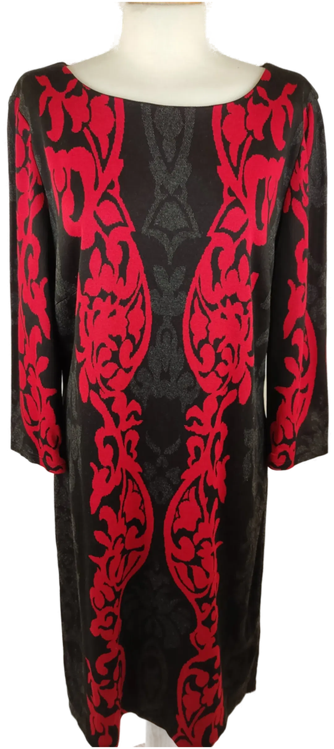 Frank Lyman Design Damen-Midikleid schwarz-rot - XL/42 - Bild 1