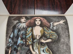 HELMUT KIES - Pierrot und Columbine - Lithogaphie  - Bild 4