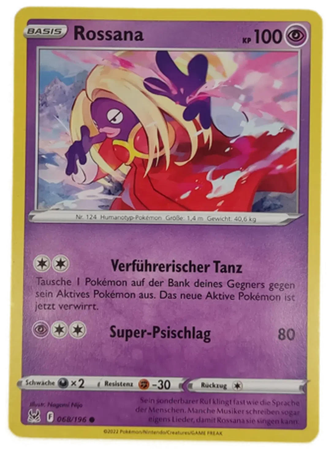  Pokémon Sammelkarte Rossana Basis  - Bild 4