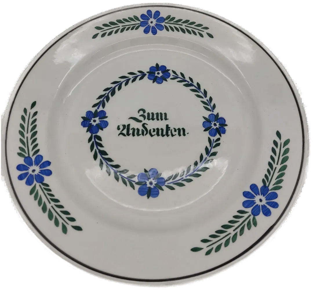 Porzellan Wandteller Wilhelmsburger, Ø23 cm | Vintage-Schatz - Bild 1