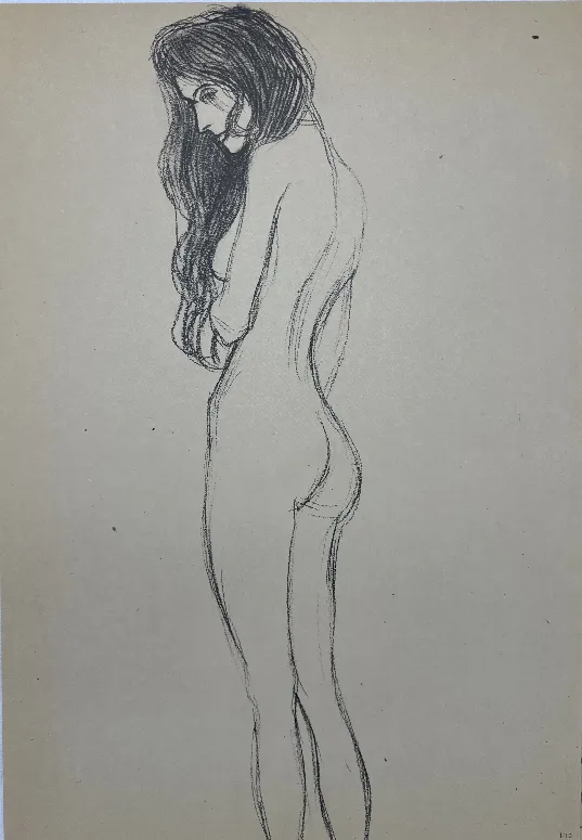 Gustav Klimt Zeichnungen 1 Sammelmappe mit Drucken 1980 – Bild 15