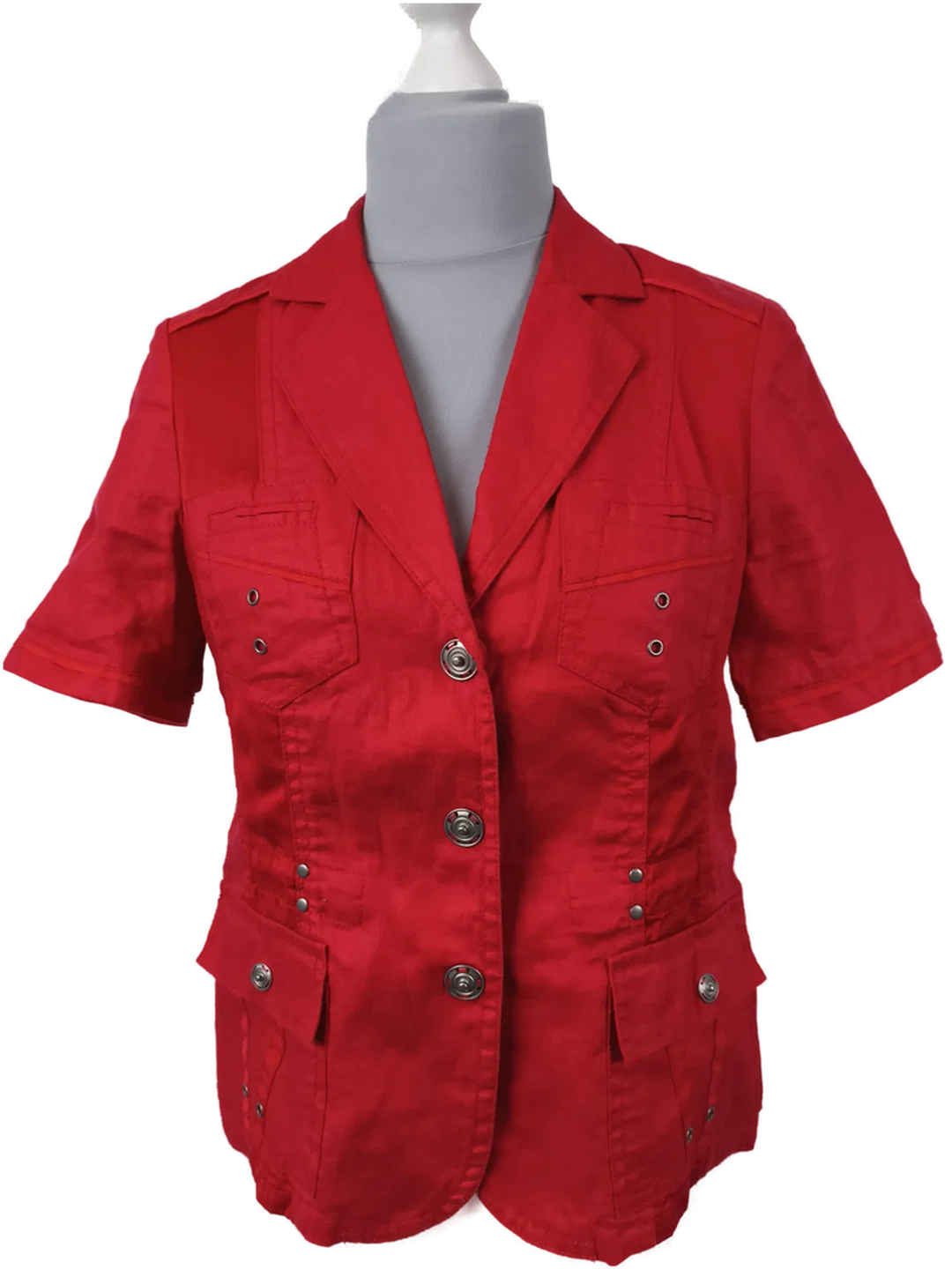 Bonita, Kurzarm-Blazer, Gr. 38, Leinen - Bild 1