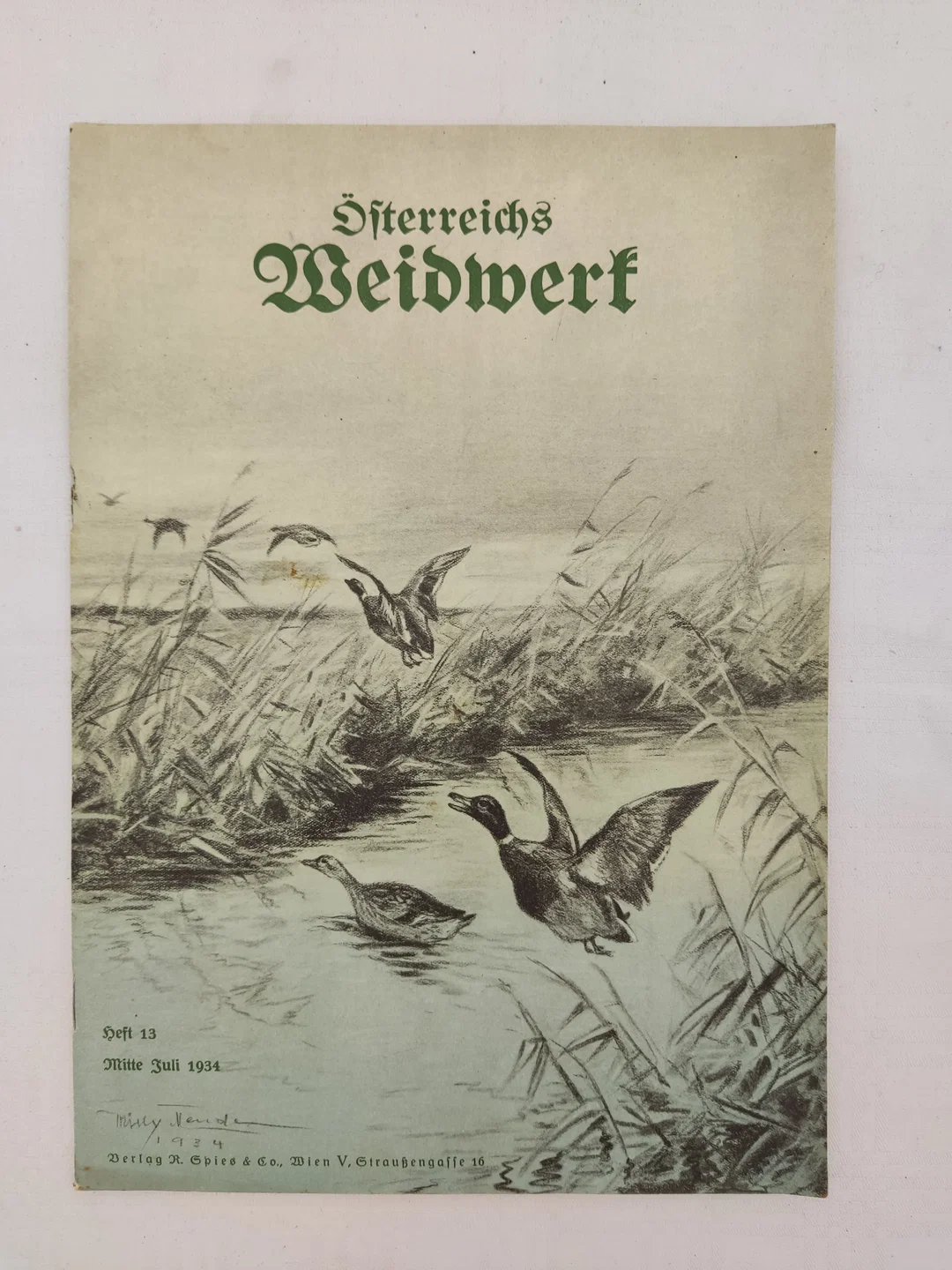 Österreichs Weidwerk - 10 Hefte - Jagdmagazin 1934 – Bild 3