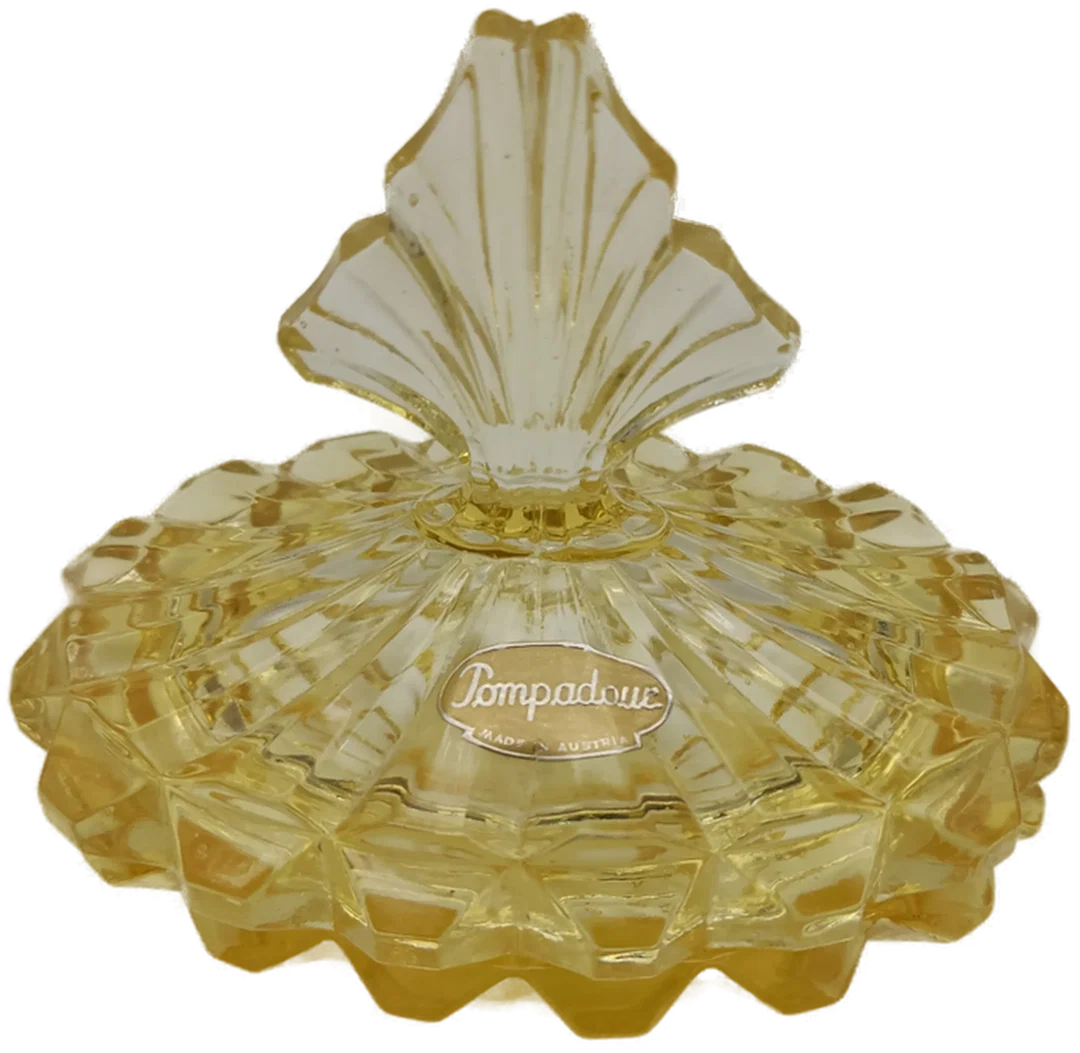 Pompadour Kristallglasschale mit Deckel 1970er Jahre – Bild 6