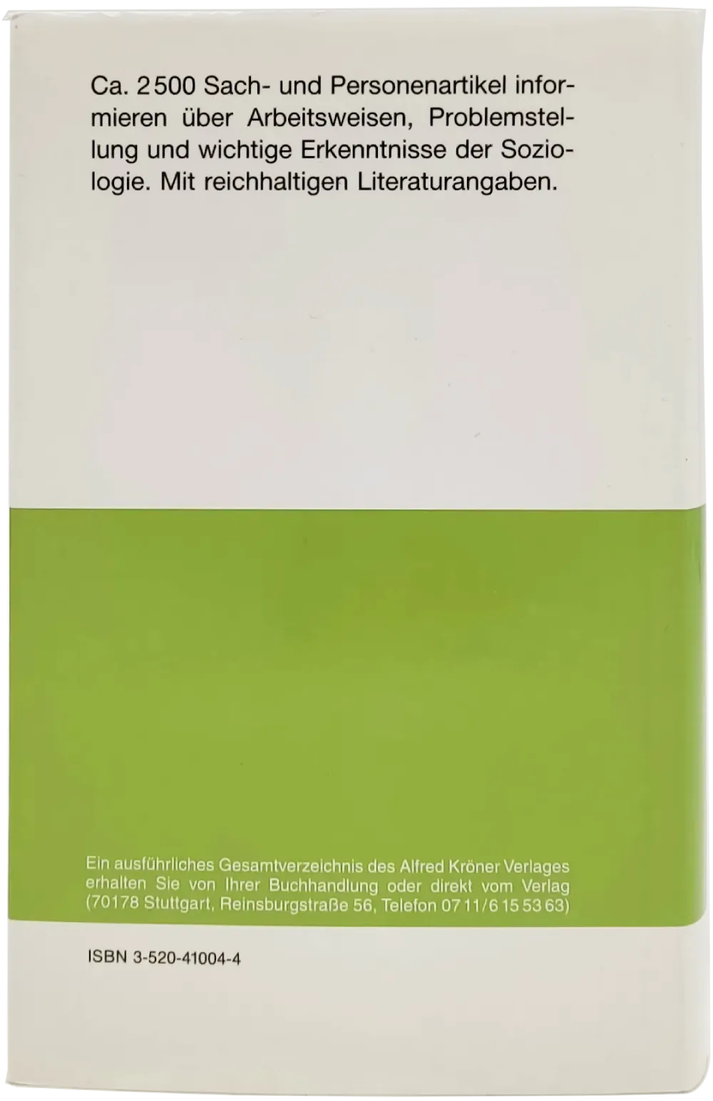 Buch "Wörterbuch der Soziologie" von Karl-Heinz Hillmann – Bild 2