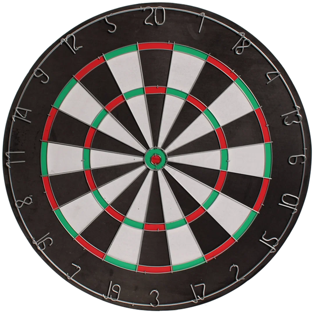 XQ Max Sports Flocked Home Dartboard Set – doppelseitig inkl. 3 Messing-Darts – Bild 2