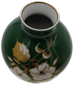 Wallendorf Vase Goldrelief handgemalt  - Bild 3