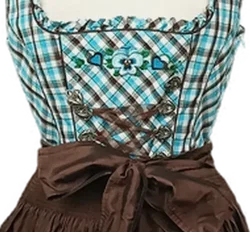 Landhaus by C&A Dirndl braun/blau/weiß Gr. S – Vorschau 3
