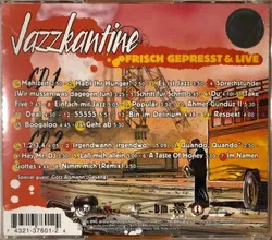 CD Jazzkantine – Frisch gepresst & live – Doppel-CD 1996 – 16 Livetracks + 8 Studioaufnahmen - Bild 2