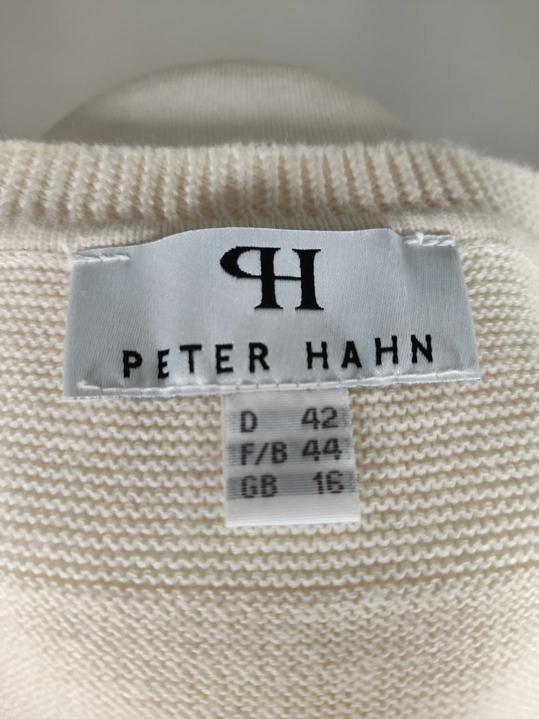 Peter Hahn Damen Strickjacke creme - XL / 42 – Bild 5
