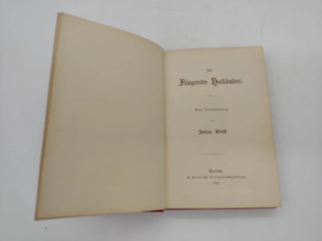 Taschenbuch "Der Fligende Holländer" von Julis Wolff – Bild 6