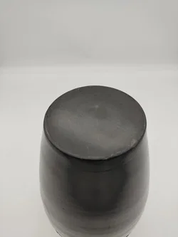 Schwarze Vintage Vase aus Ton  - Bild 4