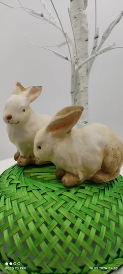 Keramik Hase-Set Ostern Pastellfarben | Frühlingszauber - Bild 3