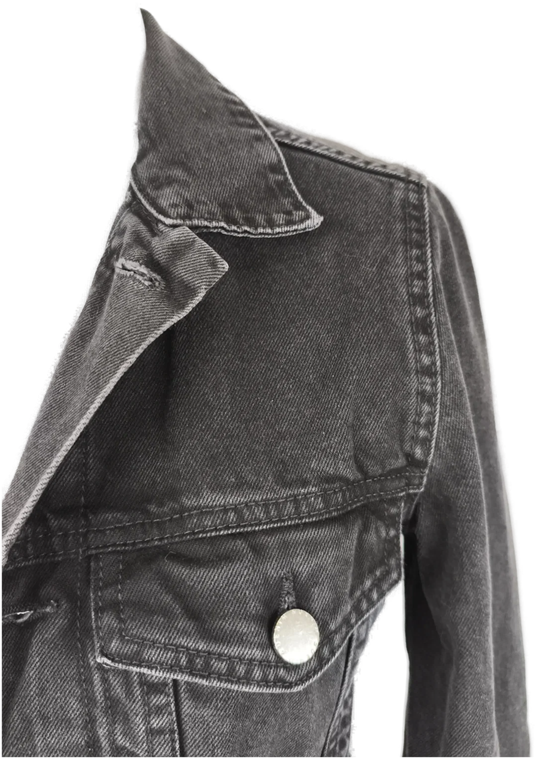 Lange Damenjeansjacke Gr. 34 – Bild 2