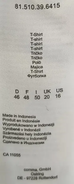 Comma Dreiviertel Bluse gemustert Gr. XL - Bild 4