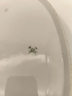 Servierplatte oval, sehr alt, Pirkenhammer, shabby chic - Bild 4