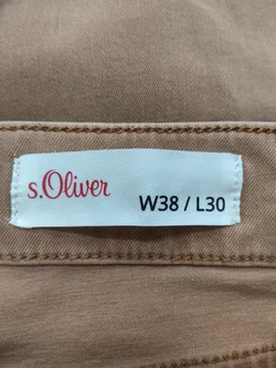 s.Oliver Hose für Damen in Camel, Größe 38 | Herbstlicher Charme – Vorschau 3
