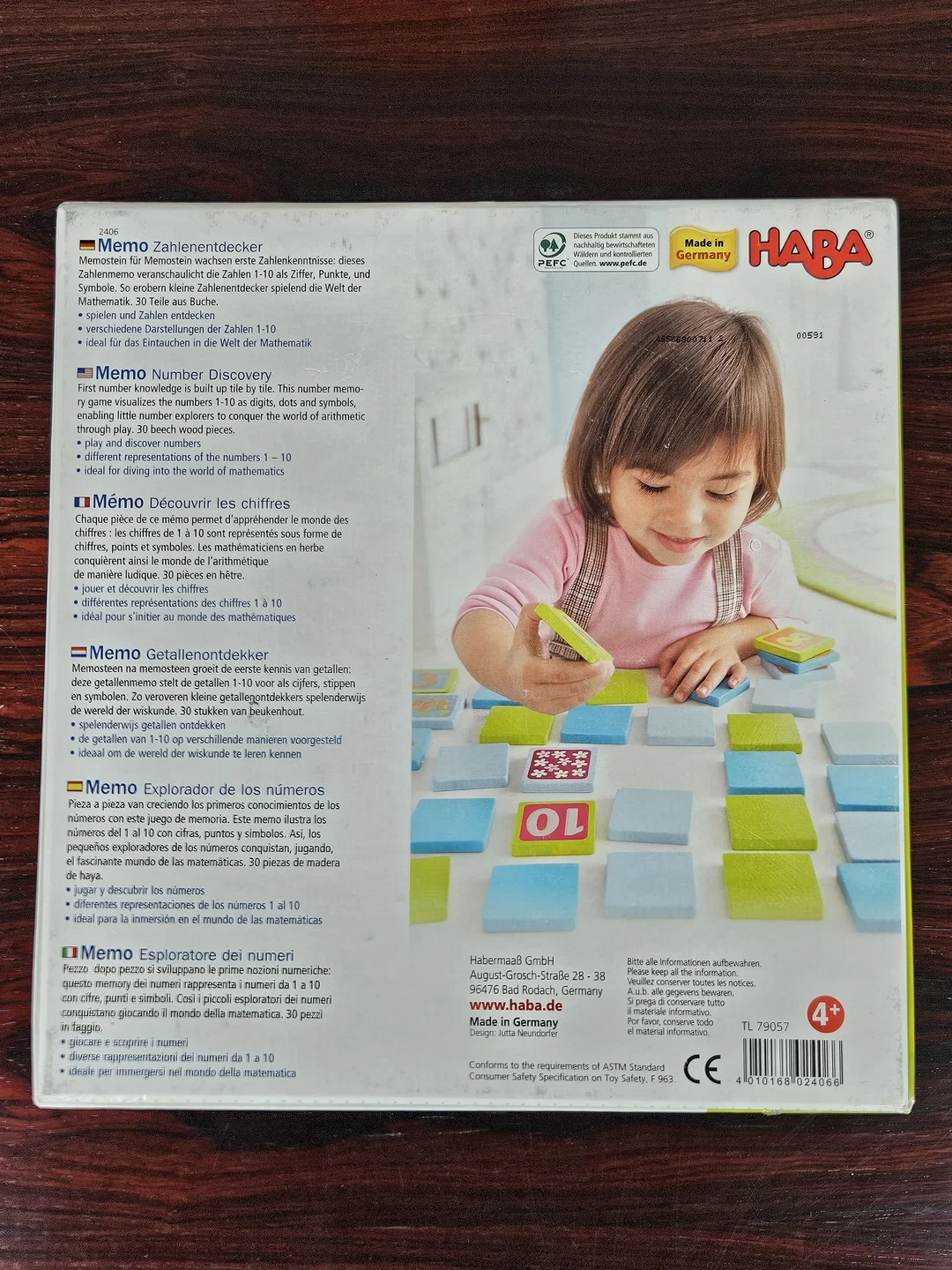 MEMO -Zahlenentdecker- Holzspielzeug-HABA – Bild 2
