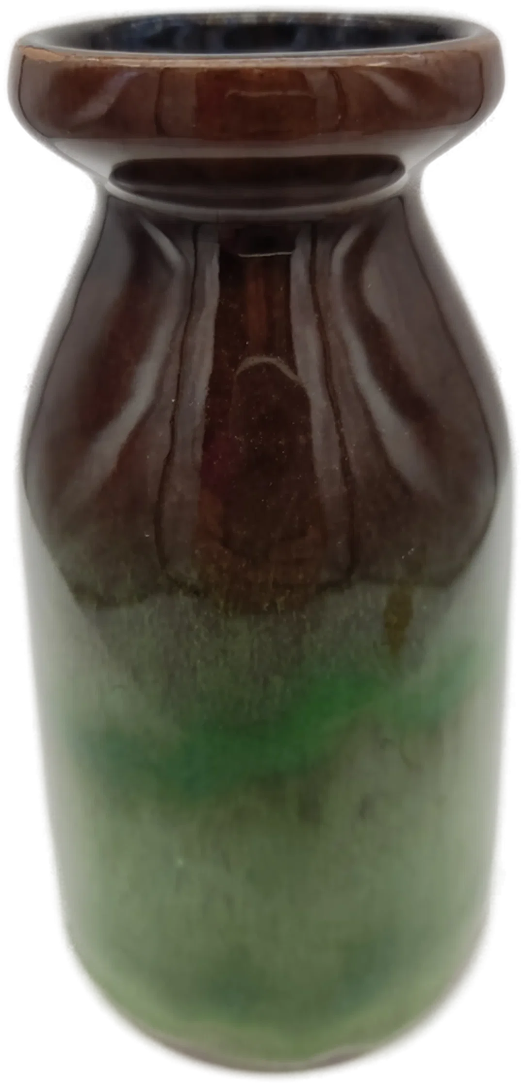 Strehla Keramik Vase Grün-Braun | DDR-Sammlerstück – Bild 2