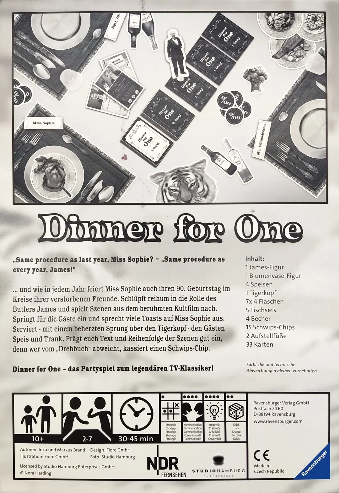 Dinner for One - Gesellschaftsspiel - Ravensburger  – Bild 2